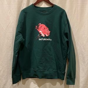 Men’s Saturdays New York City Green Sweater - SZ XL